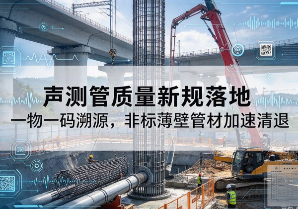 巴彦声测管质量新规落地，一物一码溯源，非标薄壁管材加速清退